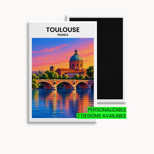Toulouse kühlschrankmagnet - toulouse,