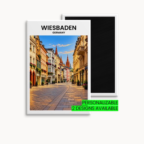 Wiesbaden kühlschrankmagnet - wiesbaden,