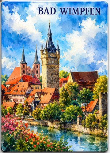 Bad wimpfen fridge - fridge, magnet-