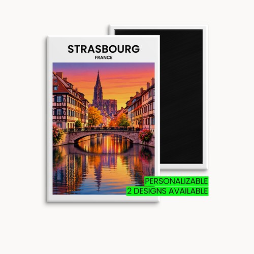 Straßburg kühlschrankmagnet - straßburg,